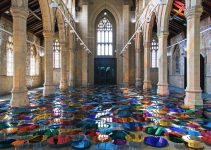 Liz West |700 circular mirrors church