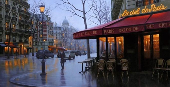 Cityscapes paintings by Russian artist Alexey Butyrsky