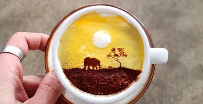 Barista From Korea Who Creates Art On Cups of Coffee