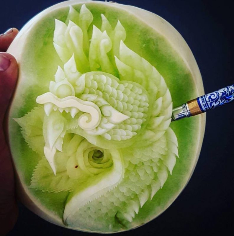 Incredible fruits carving by Daniele Barresi