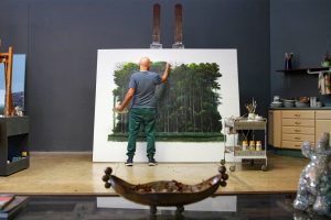 Cuban painter Tomás Sánchez has been painting serene landscapes of calm waters and verdant forests.