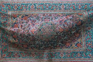 Hyperrealistic Paintings of decorative rugs covered in complex floral arrangements and patterns | Antonio Santin.